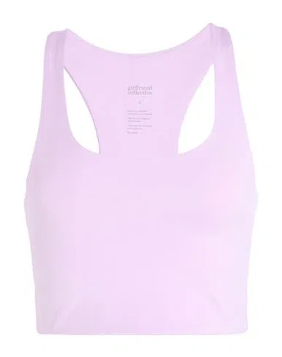 Girlfriend Collective Woman Top Lilac Size L Recycled Polyester, Elastane In Purple