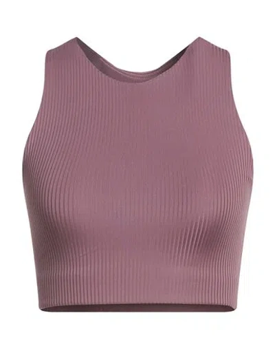 Girlfriend Collective Woman Top Mauve Size Xxl Recycled Polyester, Elastane In Purple