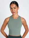 Girlfriend Collective Dylan Tank Top In Green