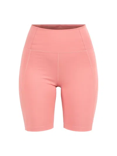 Girlfriend Collective Pink High-rise Shorts In Candy Pink