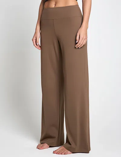 Girlfriend Collective Women's Jada Straight Leg Pant In Brown