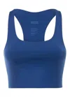 Girlfriend Collective Women's Paloma Racerback Bra In Blue In Blue