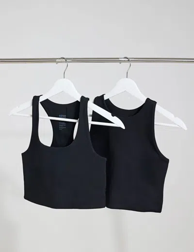 Girlfriend Collective Women's The Girlfriend Sports Bra Starter Set In Black