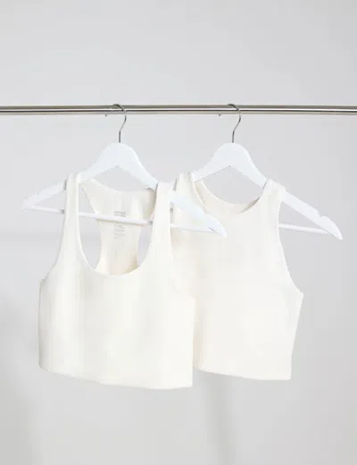 Girlfriend Collective Women's The Girlfriend Sports Bra Starter Set In White