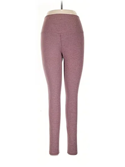 Pre-owned Girlfriend Collective Yoga Pants In Purple