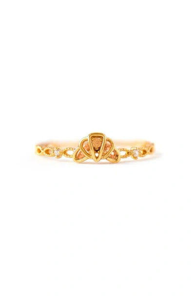Girls Crew Croissant Ring In Gold