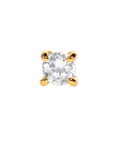 Girls Crew Crystal Dainty Brilliance Flat Back Gold Plated Earrings