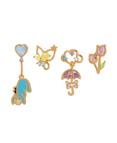 Girls Crew Disney Eeyore Set Of 4 Stud Earrings In Gold