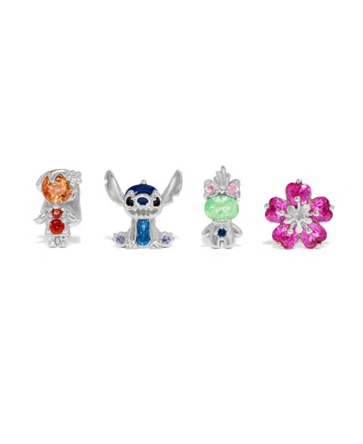 Girls Crew Kids' Crystal Disney Lilo Stitch Earring Set In Metallic