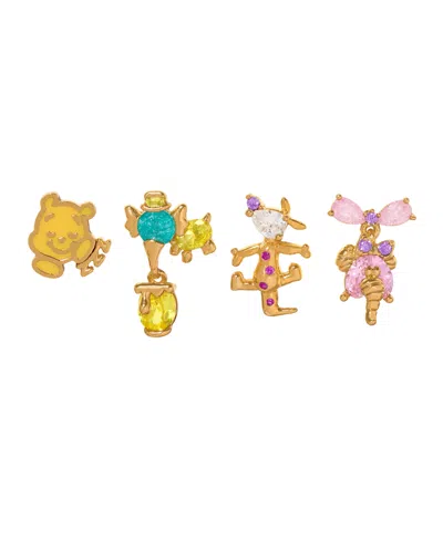Girls Crew Disney Winnie The Pooh Stud Earring Set In Gold