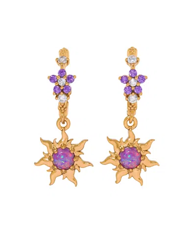 Girls Crew Disney Princess Tangled Hinge Hoop Earrings In Gold