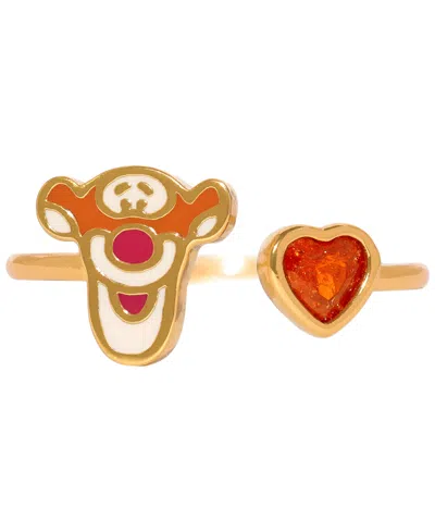 Girls Crew Crystal Disney Tigger Adjustable Ring In Gold