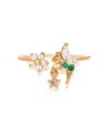 Girls Crew Crystal Disney Tinker Bell Pixie Dust Adjustable Ring In Multi