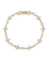 Girls Crew Crystal Endless Midnight Sparkle Bracelet In Gold