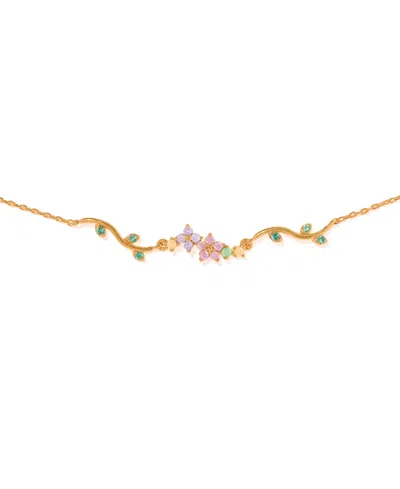 Girls Crew Crystal Garden Bloom Bracelet In Gold