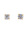 Girls Crew Crystal Gold Plated Dainty Brilliance Studs In Gold