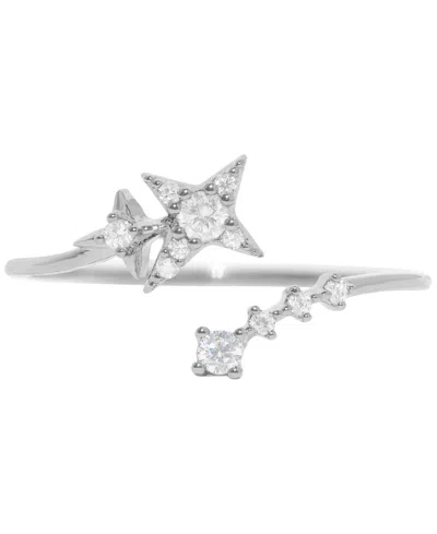Girls Crew Crystal Interstellar Adjustable Ring In Silver