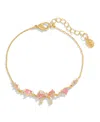 Girls Crew Crystal Little Bow Peep Bracelet In Gold