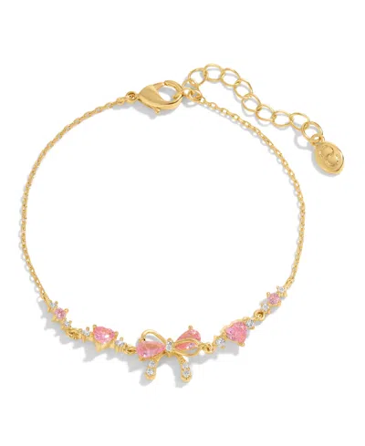 Girls Crew Crystal Little Bow Peep Bracelet In Gold