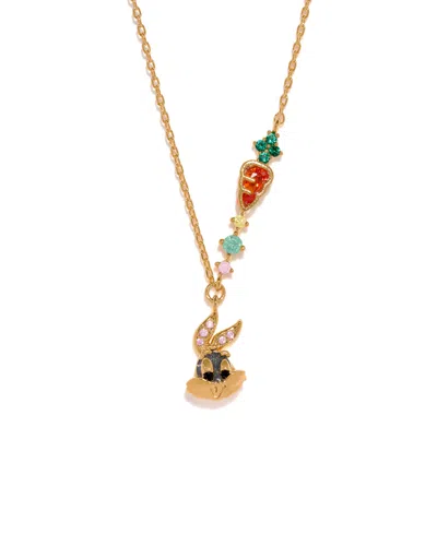 Girls Crew Looney Tunes Bugs Bunny Pendant Necklace In Gold