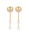 Girls Crew Crystal Star Wars Rebel Alliance Dangle Earrings In Gold