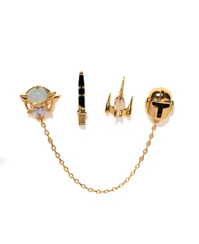 Girls Crew Crystal Star Wars This Is The Way Earring Set In Gold