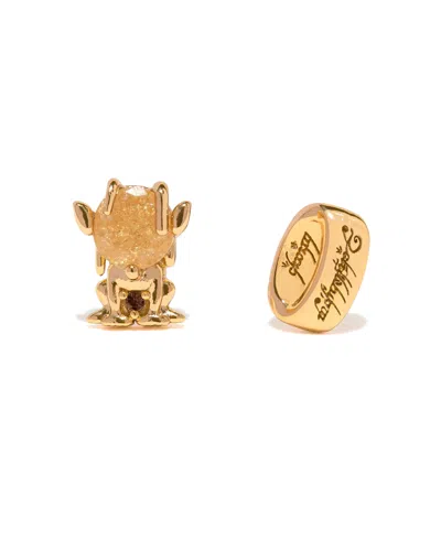 Girls Crew Crystal The Lord Of The Rings Gollum Stud Earrings In Gold