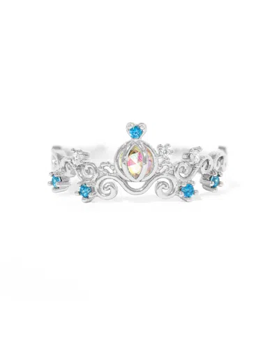 Girls Crew Kids' Disney Princess The Little Mermaid Ariel Crystal Gold Plated Rings In Metallic