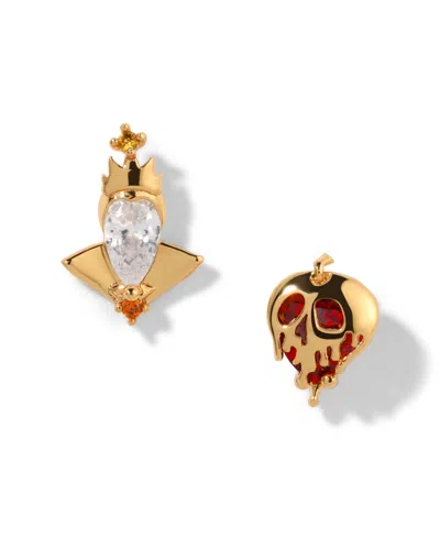 Girls Crew Disney Villains Multi-color Evil Queen Studs In Gold