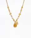 Girls Crew Disney Winnie The Pooh Crystal Sweet As Hunny Necklace In Gold