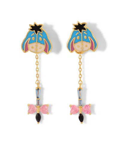 Girls Crew Disney Winnie The Pooh Multi-color Eeyore Dangle Earrings In Gold