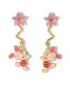 Girls Crew Disney Winnie The Pooh Multi-color Piglet Dangle Earrings In Silver