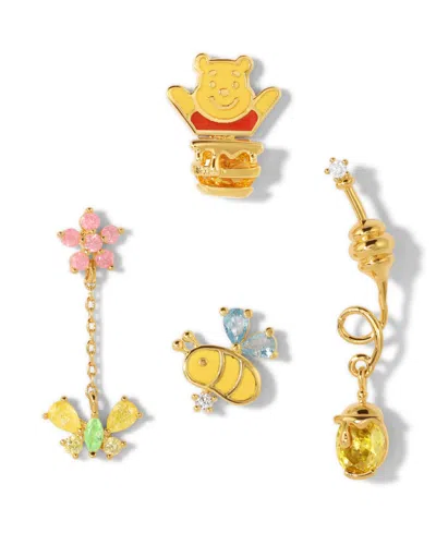 Girls Crew Disney Winnie The Pooh Multi-color Silly Old Bear Earring In Gold
