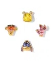 Girls Crew Disney Winnie The Pooh Multi-color Welcome To Hundred Acre Wood Earring Set In Gold