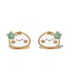 Girls Crew Enamel Juicy Dumpling Gold Plated Stud Earrings In Gold