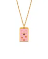 Girls Crew Enamel Pixar Monsters Boo's Gold Plated Door Necklace In Gold