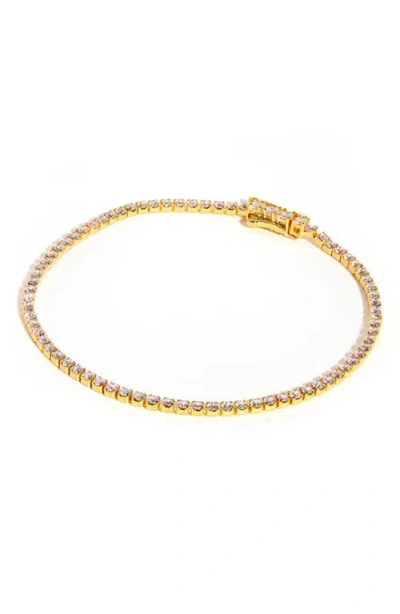 Girls Crew Endless Tennis Bracelet In Gold