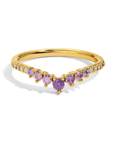 Girls Crew Faux Cubic Zirconia Birthstone Ring In July