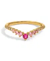 Girls Crew Faux Cubic Zirconia Birthstone Ring In June