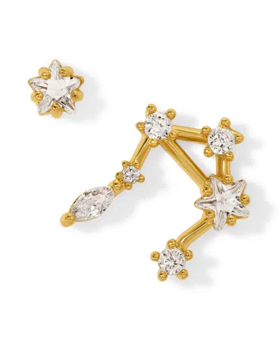 Girls Crew Faux Cubic Zirconia Constellation Stud Earrings In Leo