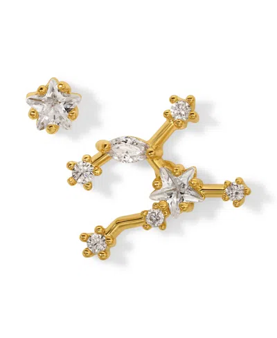 Girls Crew Faux Cubic Zirconia Constellation Stud Earrings In Libra
