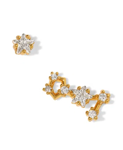 Girls Crew Faux Cubic Zirconia Constellation Stud Earrings In Virgo