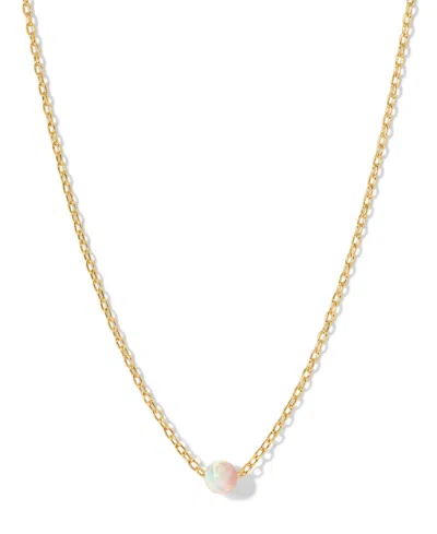 Girls Crew Faux Opal Necklace In Gold