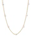 Girls Crew Faux Pearl Delicate Necklace In Gold