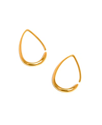 Girls Crew Girls Gold-plated Crew Through Hoop Earrings