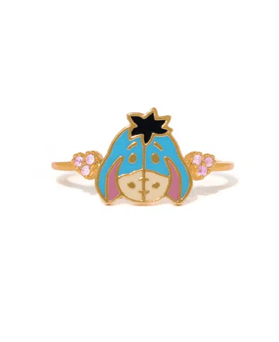 Girls Crew Gold-plated Crystal Disney Eeyore Ring In Multi