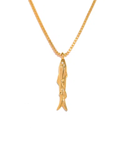 Girls Crew Gold-plated Crystal Off The Hook Necklace