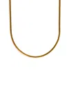 Girls Crew Monaco Snake Gold Plated Chain Necklace In Gold