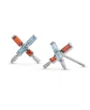 Girls Crew Star Wars Lightsaber Dual Earring Studs In Silver