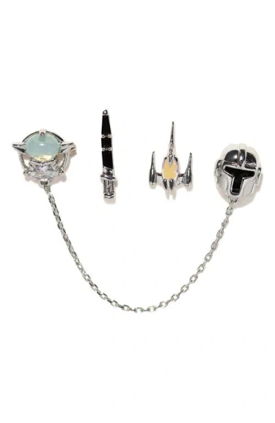 Girls Crew Star Wars This Is The Way Set Of 3 Mismatched Earrings In Metallic